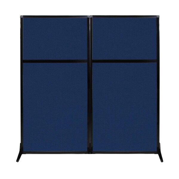 Versare Work Station Screen 66" x 70" Navy Blue Fabric 1841203 - main
